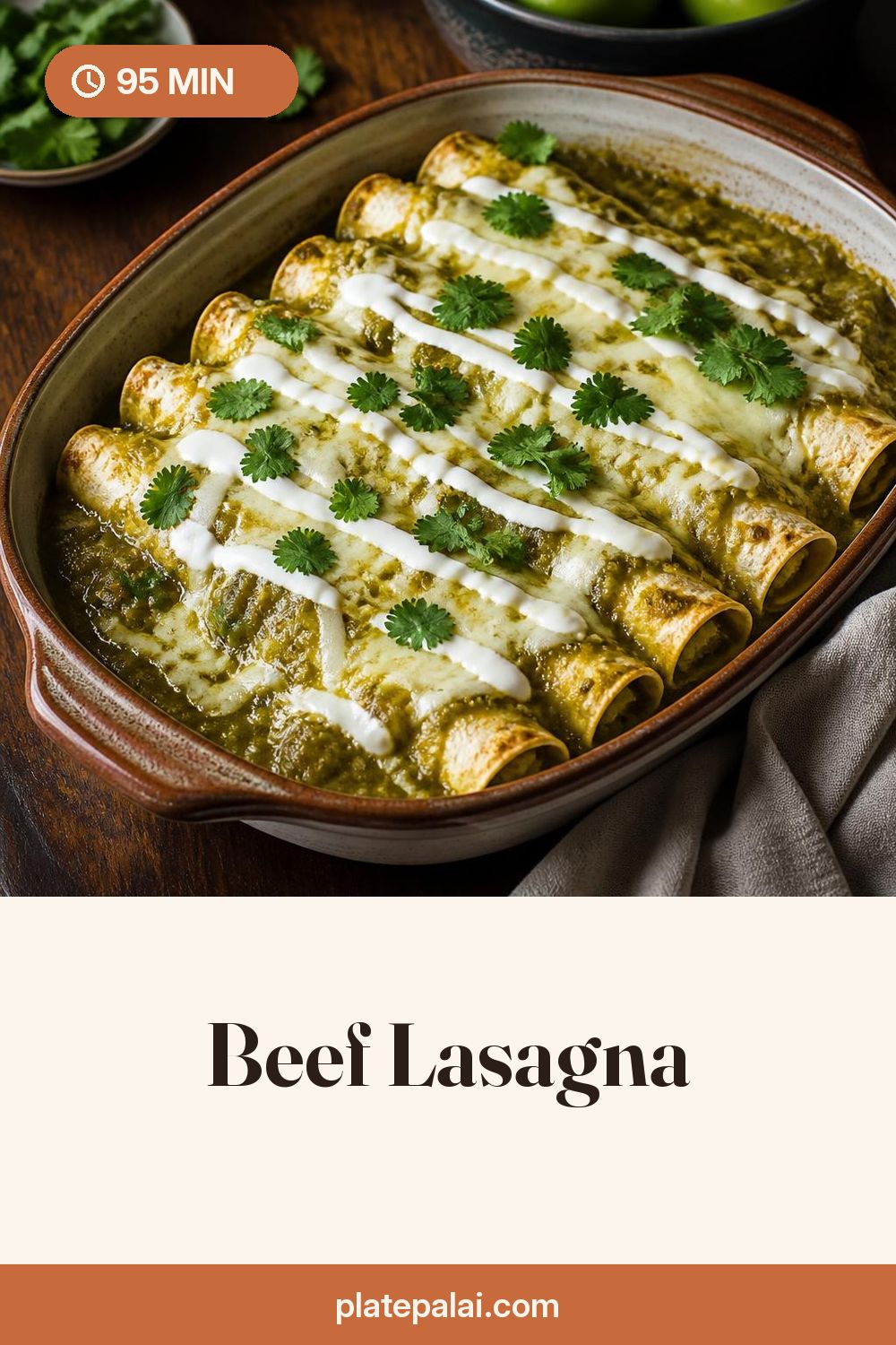 Beef Lasagna recipe pin