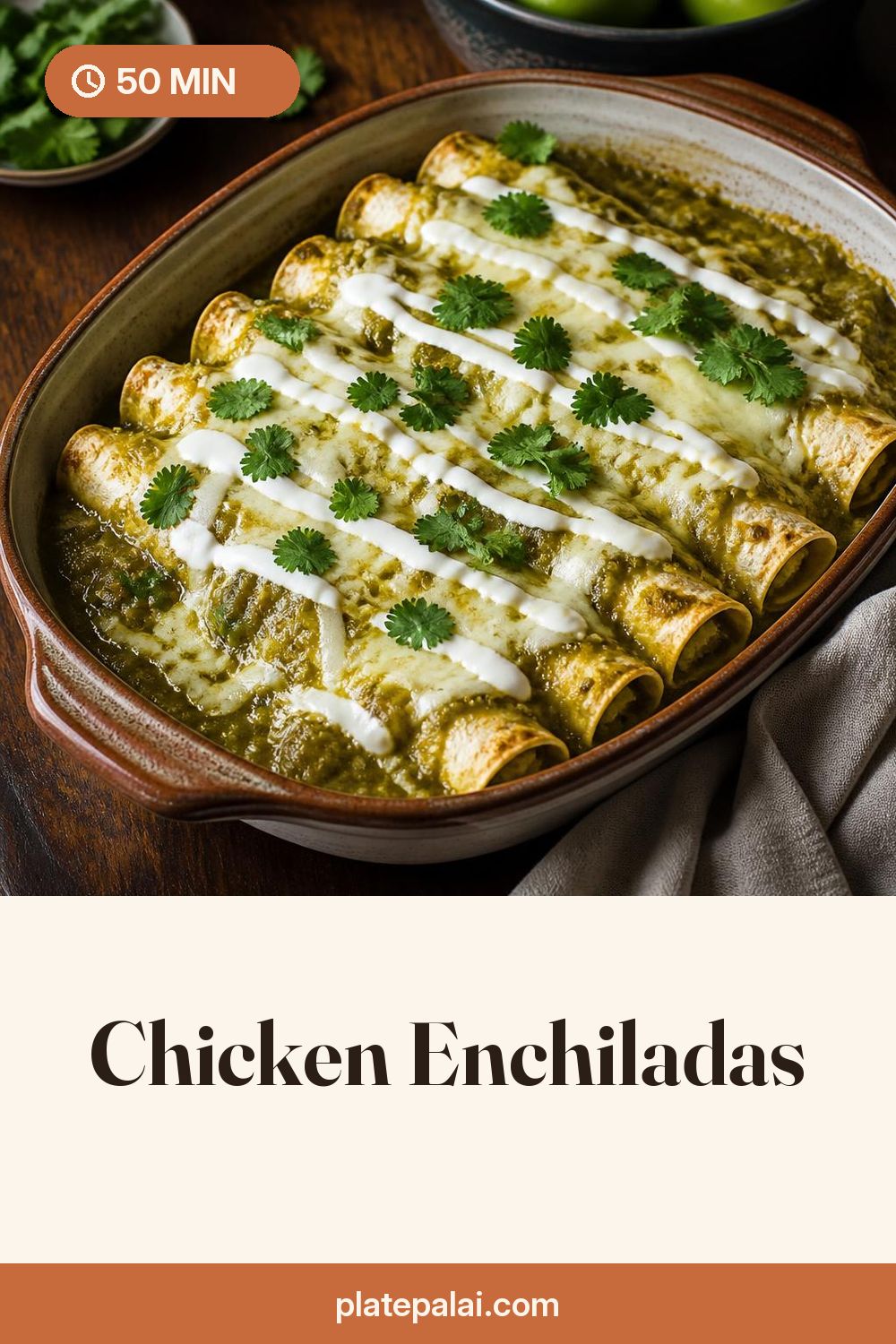 Chicken Enchiladas recipe pin