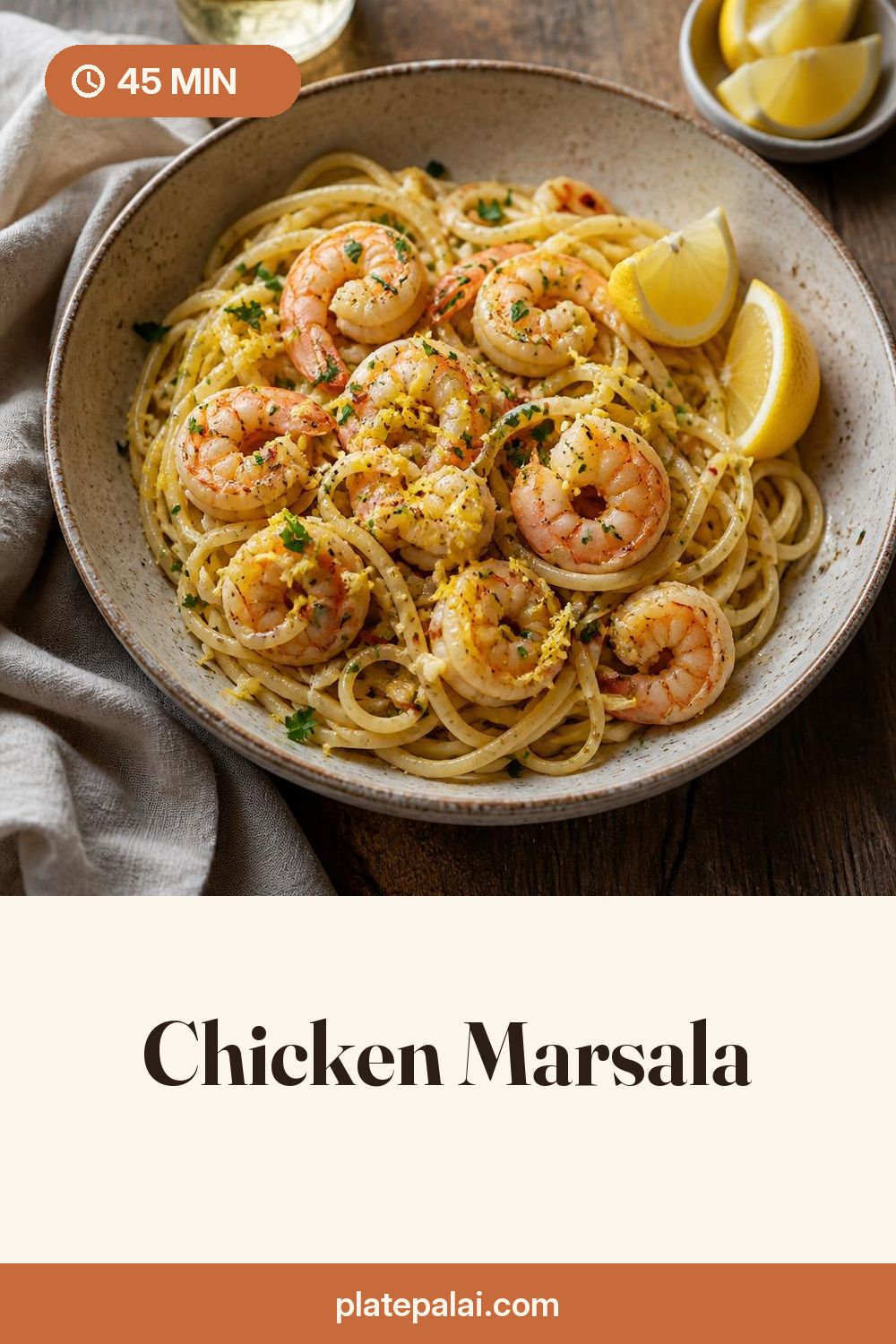 Chicken Marsala recipe pin