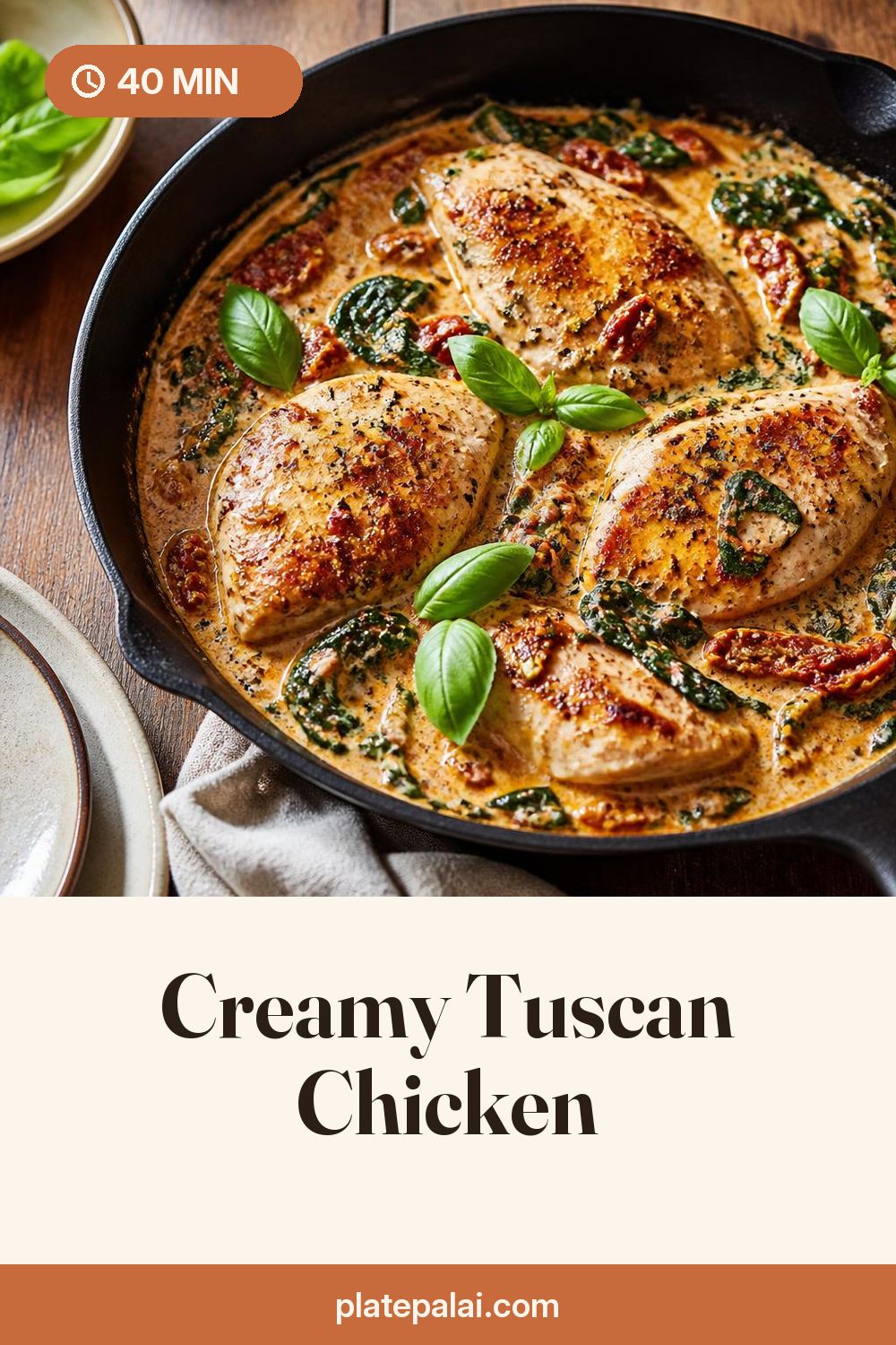 Creamy Tuscan Chicken recipe pin
