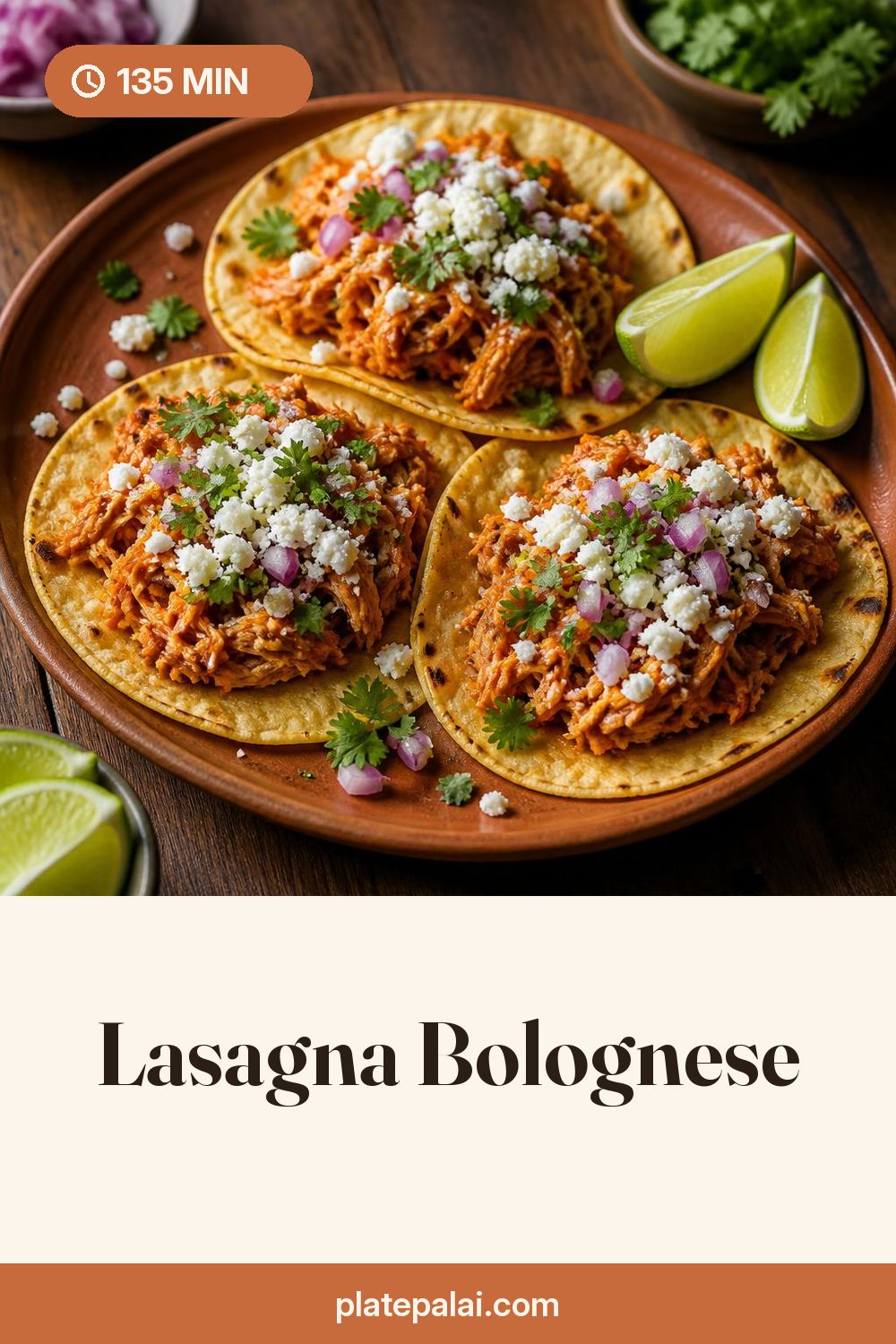 Lasagna Bolognese recipe pin