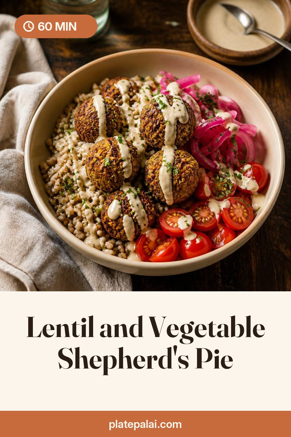 Lentil and Vegetable Shepherd's Pie recipe pin