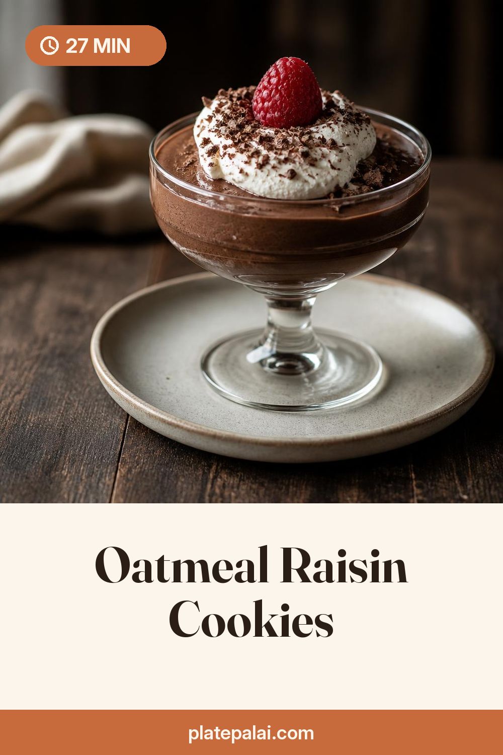 Oatmeal Raisin Cookies recipe pin