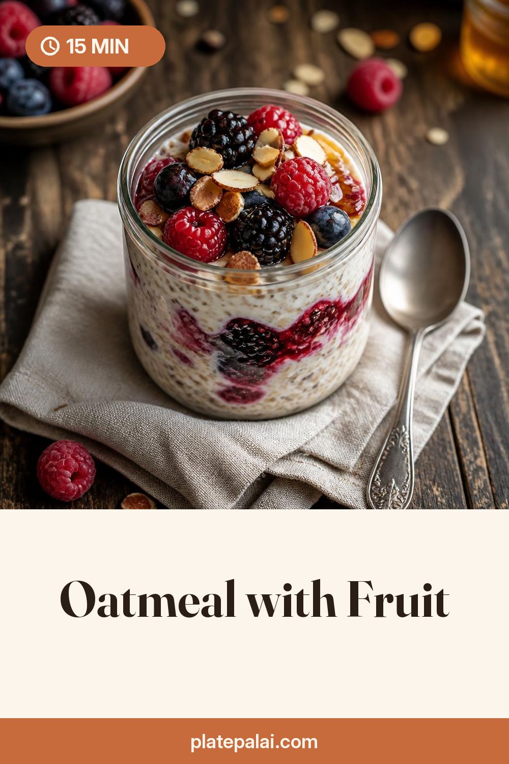 Oatmeal with Fruit recipe pin