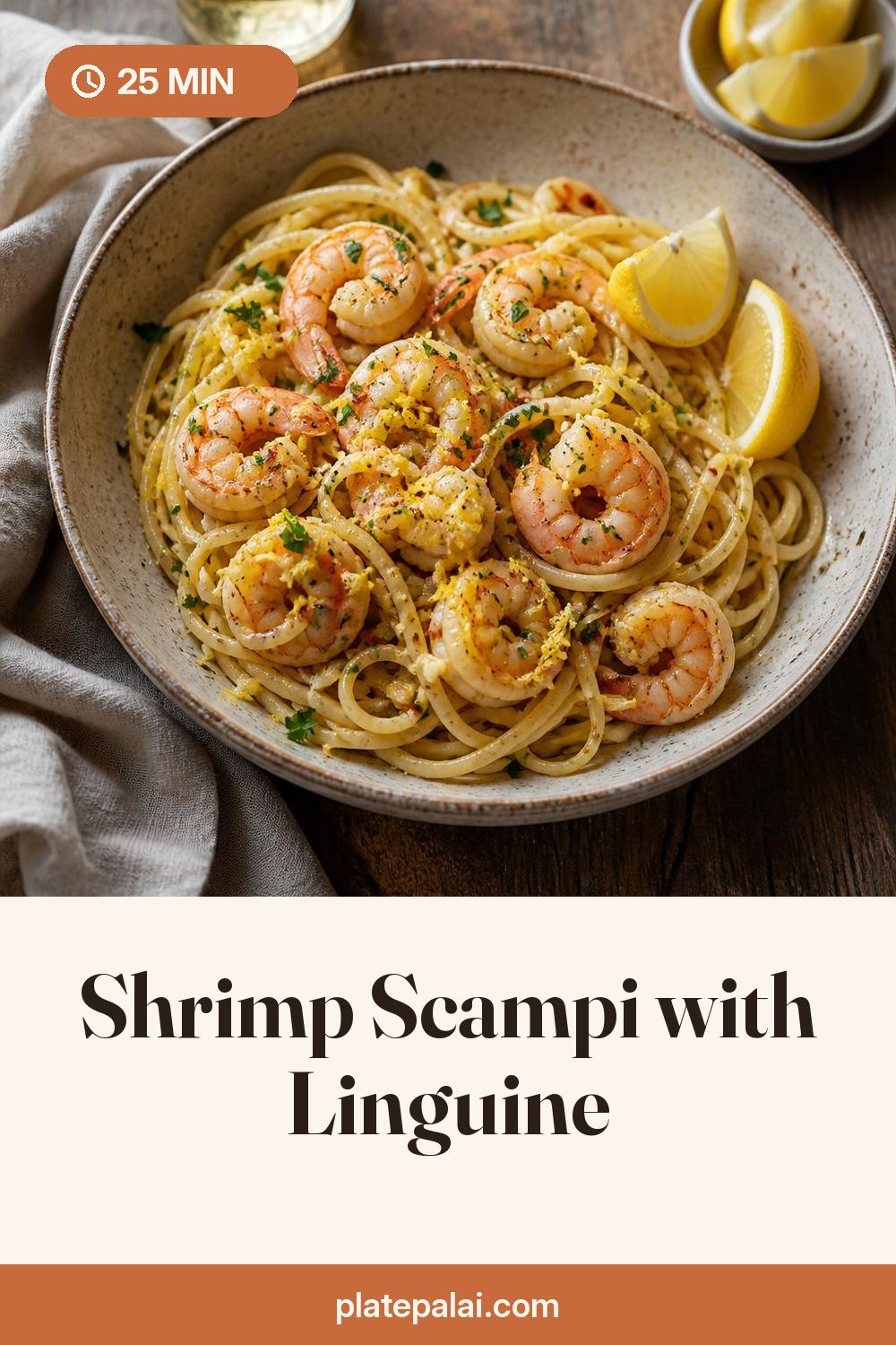 Shrimp Scampi with Linguine recipe pin