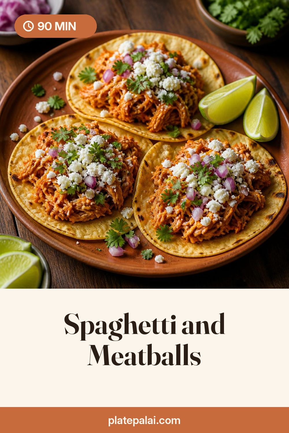 Spaghetti and Meatballs recipe pin